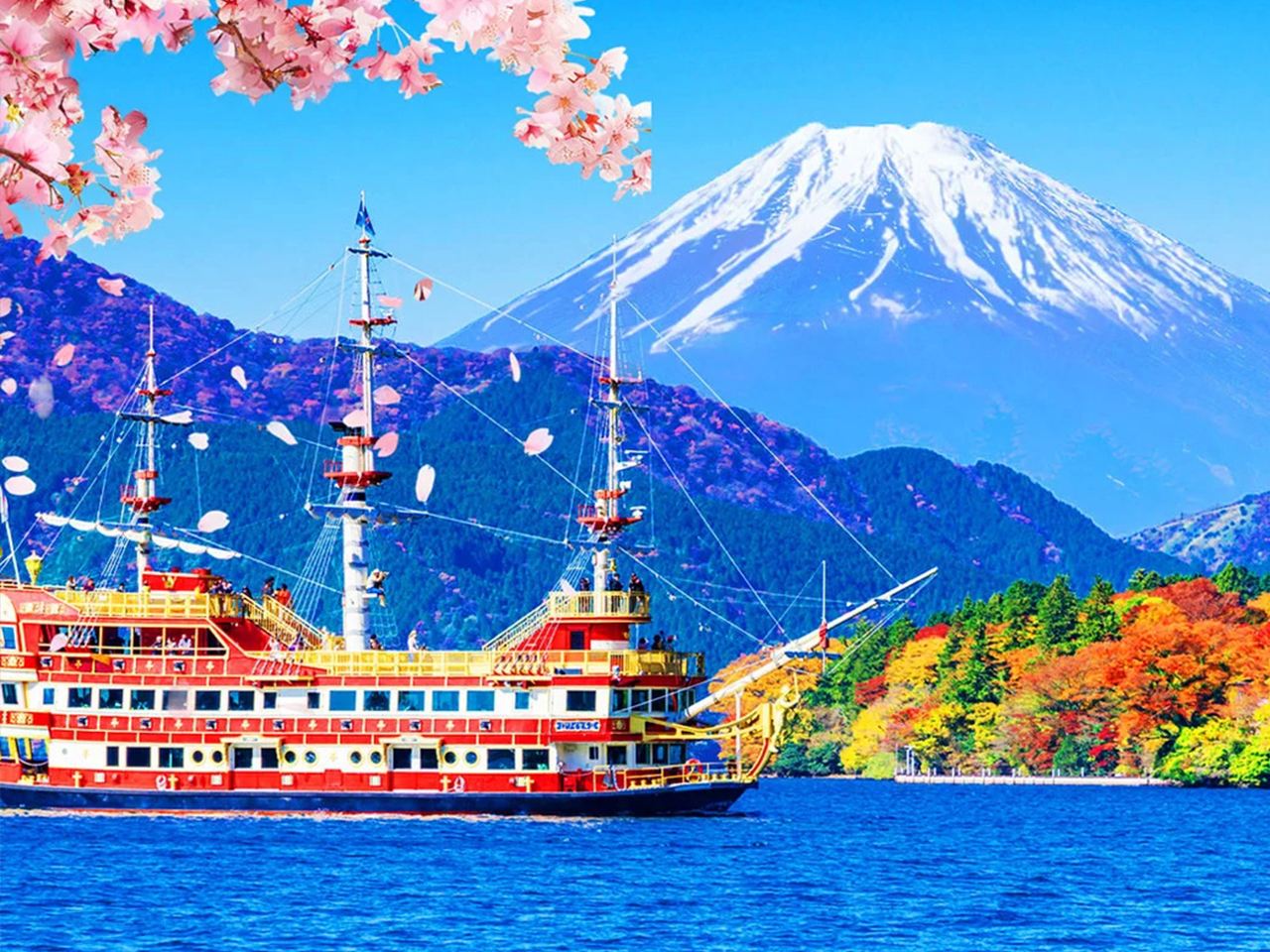 箱根大涌谷ワンデーツアー海賊船|空中ケーブルカー乗車券付き|箱根ロープウェイ体験|中国語ガイドドライバー