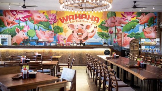峇里島特色豬肋排網紅餐廳水明漾金巴蘭瓦哈哈豬肋排美食套餐券 Wahaha Pork Ribs