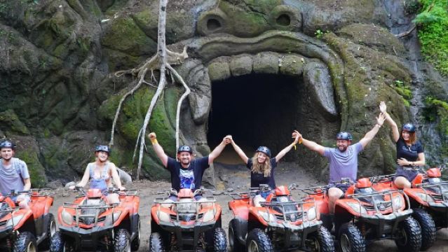 Ubud ATV Gorila Cave with Cretya Sunset pool and Swing Tour