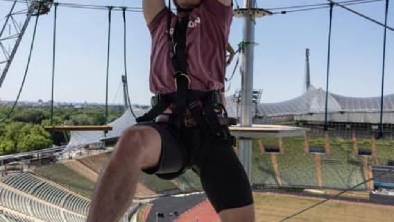Adventure Tower - High-Rope Climbing Garden in the Olympic Park, Munich