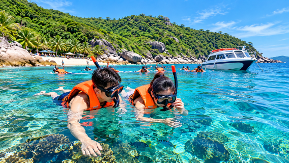 Cham-Inseln Tagesausflug | Da Nang Hoi An Hoteltransfer+Speedboot Ausfahrt+Schnorcheln Korallen+Mittagessen auf der Insel