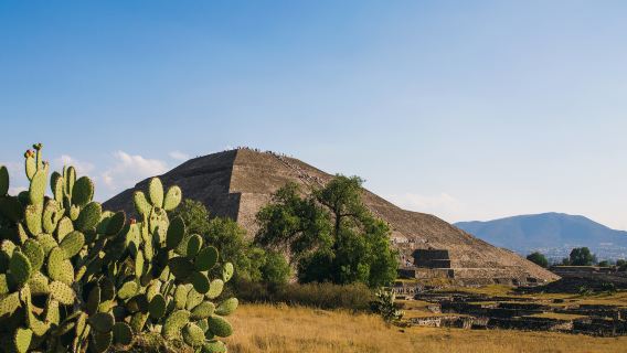 Mexico: Take a hot air balloon ride tour of the Teotihuacan Pyramids in Mexico City/Group of 2 people