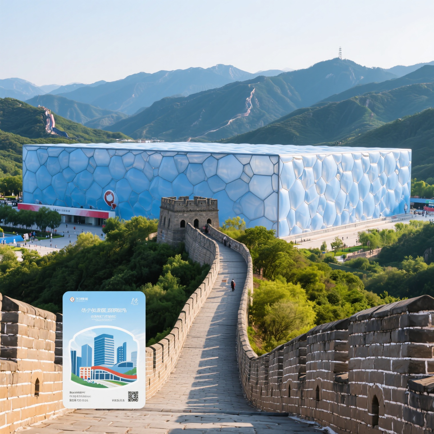 [프라이빗 VIP 투어] 바다링창청(팔달령장성)+워터큐브 & 프라이빗 소그룹 장성 등반과 워터큐브 관람