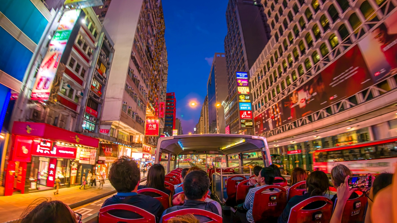 Hong Kong Big Bus Night Sightseeing Tour