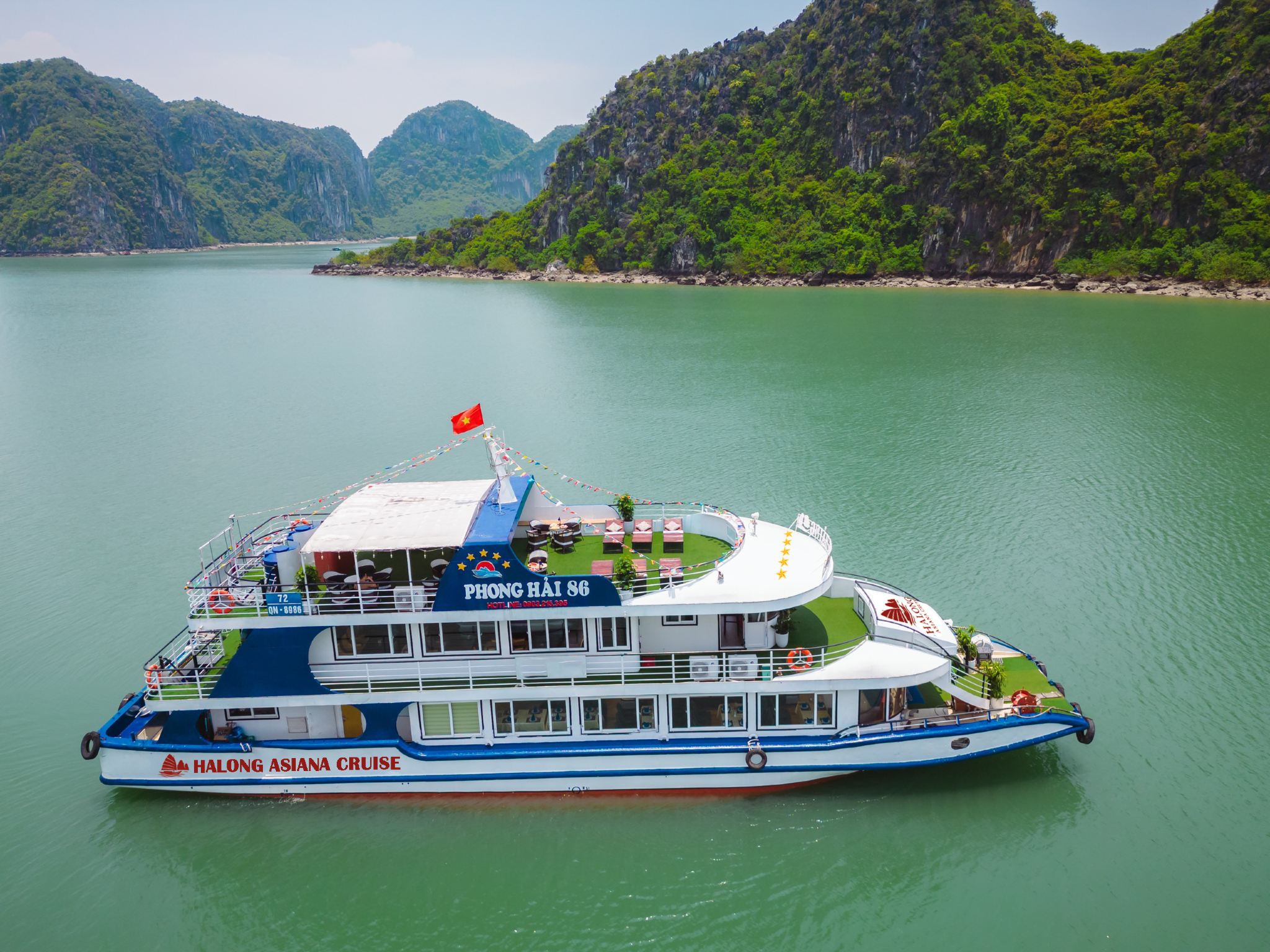 Halong Bay Full Day Tour by 5 stars Halong Asiana Cruise