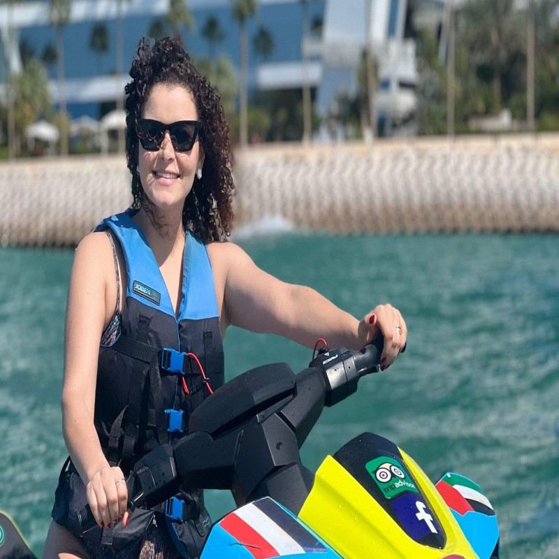 Esperienza in moto d'acqua a Burj Al Arab, Dubai, Emirati Arabi Uniti (inclusi servizi multimediali e snack) 10741, massimo 2 persone per moto d'acqua