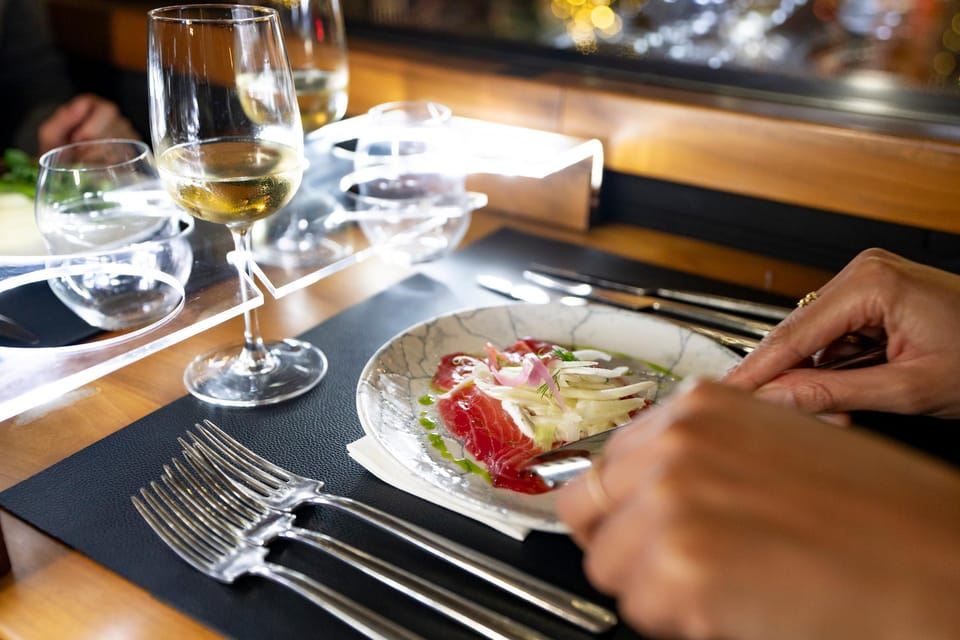 NYC Bustronome Gourmet Sightseeing Dinner Tour Panoramic Bus