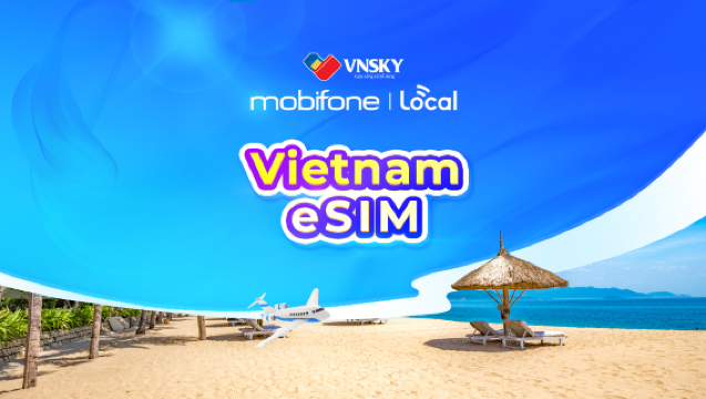 Vietnam MobiFone VNSKY Local 4G/5G eSIM|9GB setiap hari|Nombor telefon tempatan|perlu tempahan awal untuk pengaktifan|Pengiraan mengikut hari kalendar|Kod QR
