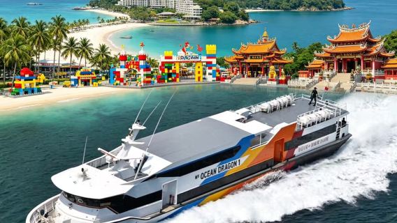 Round-trip/one-way ferry ticket from Johor Bahru, Malaysia to Batam [Marine Hawk Ocean Dragon high-speed boat]