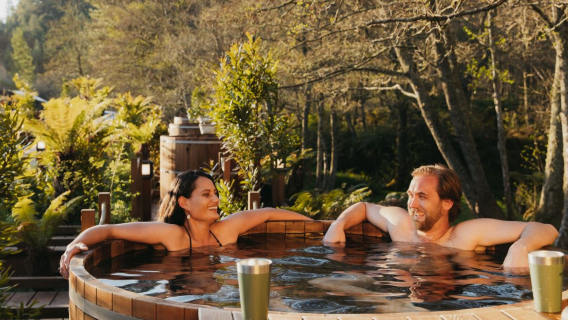 Mandi Air Panas Tong Kayu 45 Minit di Rotorua, Pulau Utara New Zealand [Pilihan 1 Orang 1 Tong/Berkongsi Tong]