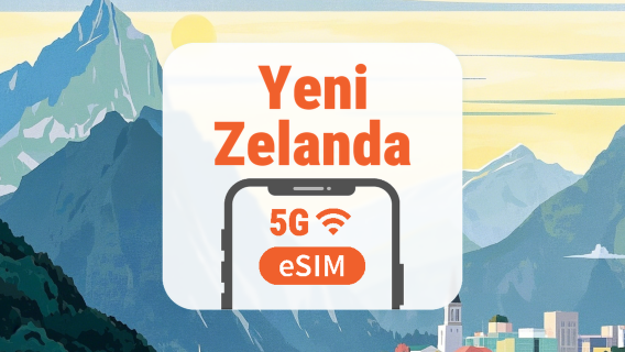 Yeni Zelanda 5G eSIM | Tüm AI & TikTok | 1–30 Gün | QR Kod