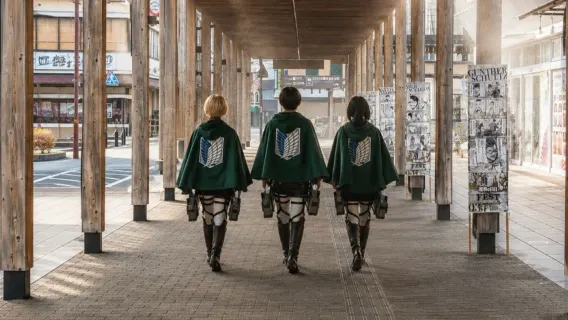 [Garantierad avgång] Attack on Titan i Hita, Mamedamachi & Kannawa Onsen från Fukuoka