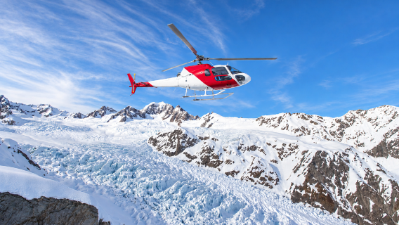 Passeio de helicóptero em Monte Cook | Glaciar Tasman · Pouso em alta montanha | Paisagem nevada alpina · Várias rotas disponíveis
