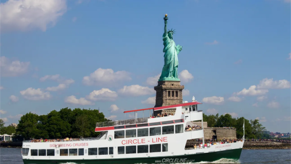 kapal pesiar Wisata Landmark Kota New York (Tur Malam/Pelayaran Keliling/ pemandu wisata Berpengalaman Opsional)