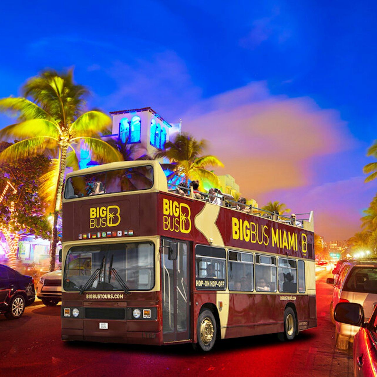 Big Bus Miami: Sightseeing-Tour bei Nacht