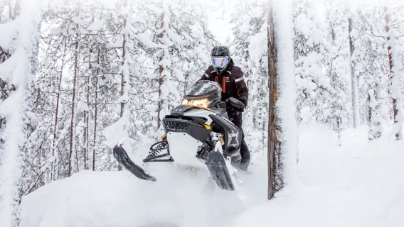 Finland Levi Snowmobile Ride in the Snow Forest + Aurora / Reindeer Sled / Ice Fishing Experience (Parent-child Snowmobile Competition / Cycling Tour of Lapland Village / Hot Drinks and Snacks Provided)