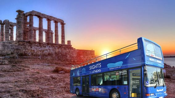 Sights of Athens Combo: Hop-on Hop-off Bus + Cape Sounion Sunset Tour