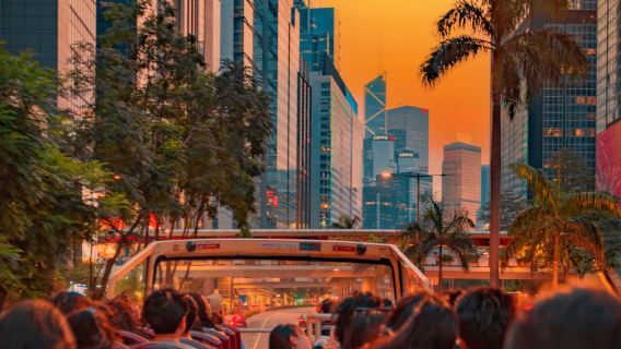 香港1日F線 贈流量卡+落日飛車+堅尼地城+太平山+地道街市