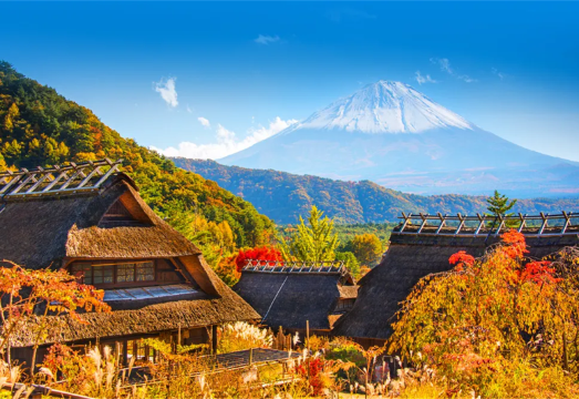 Tokyo Mount Fuji West Lake Gassho Village, Kawaguchiko, Oshino Hakkai one-day tour, Free Gassho Village admission ticket