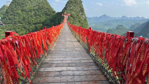 Billete para el teleférico de ida y vuelta al Pico Ruyi en Yangshuo con traslado desde Guilin/Yangshuo