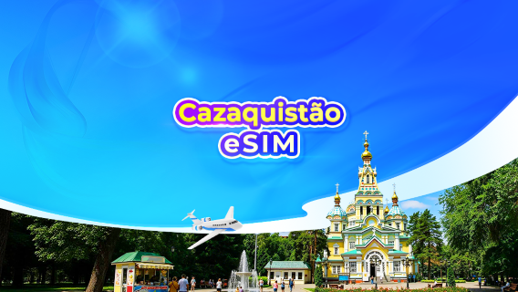 eSIM 4G do Cazaquistão | TikTok e ChatGPT disponíveis | Pacote diário/de dados | Cobrança de 24 horas | Código QR