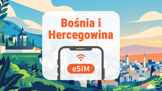 Bośnia i Hercegowina eSIM | Wszystkie AI & TikTok | 1–30 dni | Kod QR