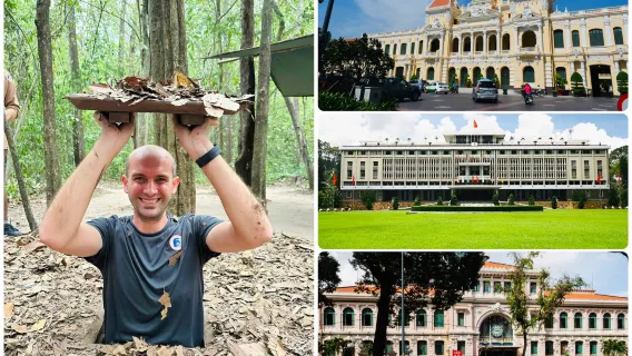 Da Ho Chi Minh City: tour di mezza giornata ai tunnel di Cu Chi + escursione facoltativa a Saigon o al Delta del Mekong