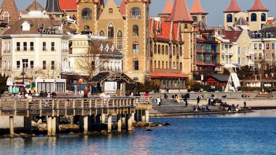 Depart from Qingdao - Yantai Changyu Wine Culture Museum + Yangma Island + Moon Bay one-day tour English Service