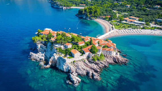 Desde Albania: Excursión de un día a Montenegro, Budva y San Esteban