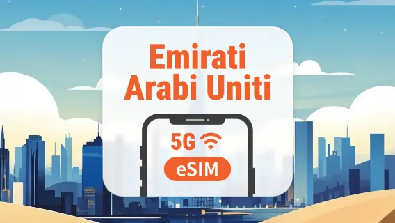 eSIM 5G UAE | Supporta ChatGPT e TikTok | 1–30 giorni | QR istantaneo