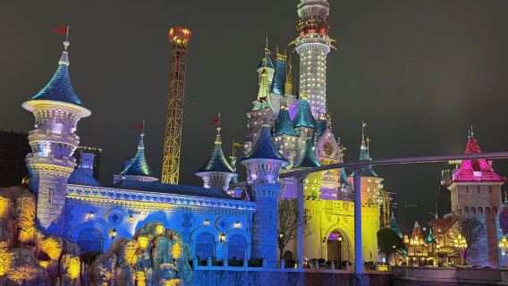 "Attraversando passato e presente" Tour privato con trasferimento incluso: Biblioteca Tianyi, Antica Via Nantang, Parco divertimenti Romon Universal