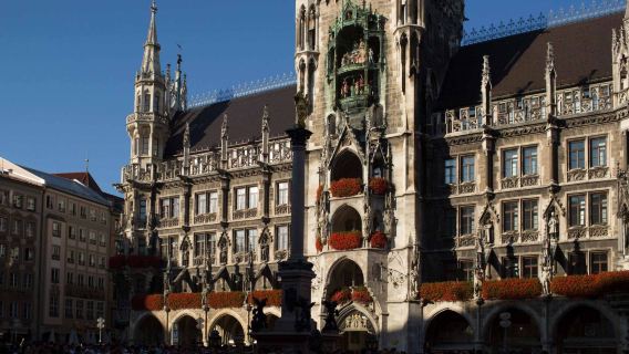 จัตุรัสมาเรียนพลาตซ์+โบสถ์แม่พระ+พิพิธภัณฑ์เยอรมัน+ประตูอีซาร์+ศาลาว่าการเมืองหลังใหม่