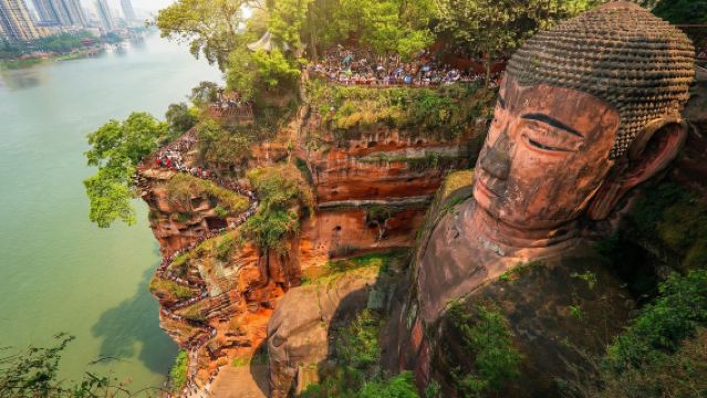 พระใหญ่เล่อซาน + เมืองเก่าซูจิ + ย่านถนนอวี้หลิน|ทัวร์ 1 วันเดินชมเมืองและชิมอาหารท้องถิ่น