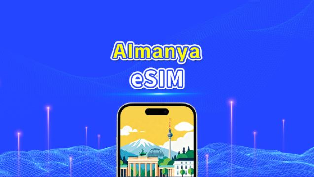 Almanya eSIM | 5G/4G | Günlük Paket/Veri Paketi | 24 Saat | 1-30 Gün | QR Kodu