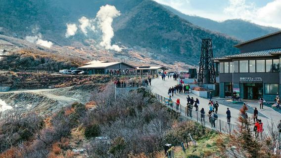 ภูเขาไฟฟูจิและฮาโกเนะ: ทัวร์วันเดียวพร้อมไกด์นำเที่ยวจากโตเกียว + ตั๋วรถไฟหัวกระสุนเที่ยวเดียว