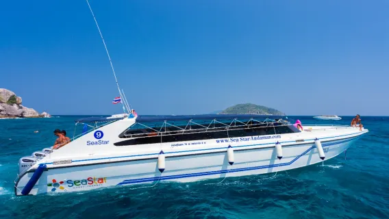 Featured tour starting at 2083 THB: Seastar Phuket to Phang Nga Bay and Koh Khai by rainbow catamaran/speedboat