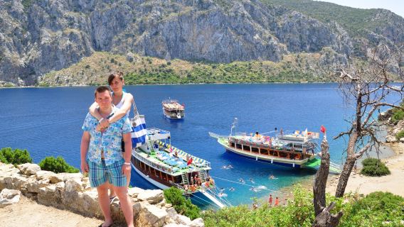 Marmaris Hisaronu Aegean Islands Boat Trip, BBQ Lunch, Soft Drinks & Transfer