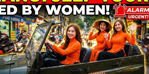 河內女導遊城市深度吉普車之旅