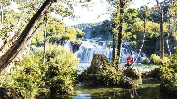 Passeio pelas cachoeiras do Parque Nacional de Krka a partir de Brač