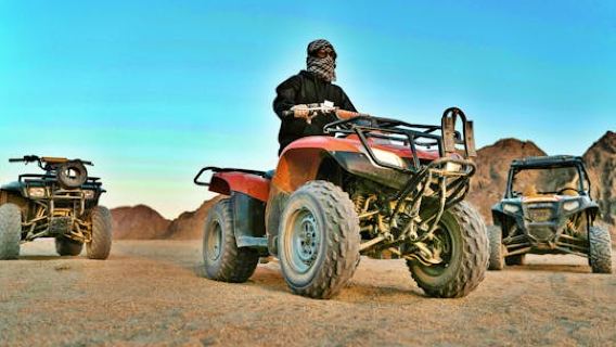 Morning Safari on a Quad Bike, Sand Buggy and 4x4 Jeep in Hurghada