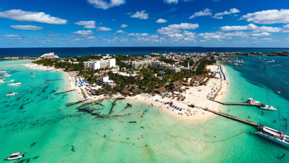 Cancún, Mexico: Katamaran-tur til Isla Mujeres [Caribiske havudsigter & buffet-frokost med bar]