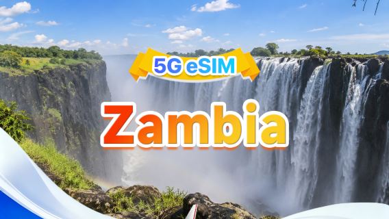 Zambia eSIM 5G | Supporta tutti gli AI&TikTok | 500MB/giorno-Totale 30GB | 1-30 giorni | Addebito ogni 24 ore | Codice QR