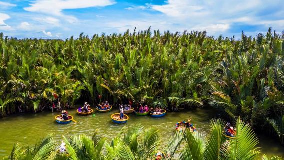 Lớp học nấu ăn Cẩm Thanh, Tham quan Chợ Hội An & Trải nghiệm đi thuyền thúng
