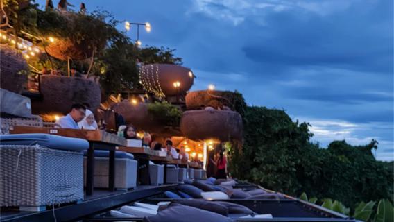 Pattaya Mermaid Restaurant Cliff Sea View Sunset 3 mermaids booking voucher reservation service
