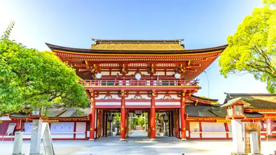 Oita classic 1-day tour: Dazaifu-tenmangu Shrine, Yufuin Town, Beppu cable car, Fukuoka round-trip