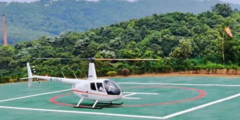 【岳陽水上飛機/直升機飛行體驗】湖南岳陽直升機觀光飛行/高空俯瞰洞庭湖濕地+岳陽樓
