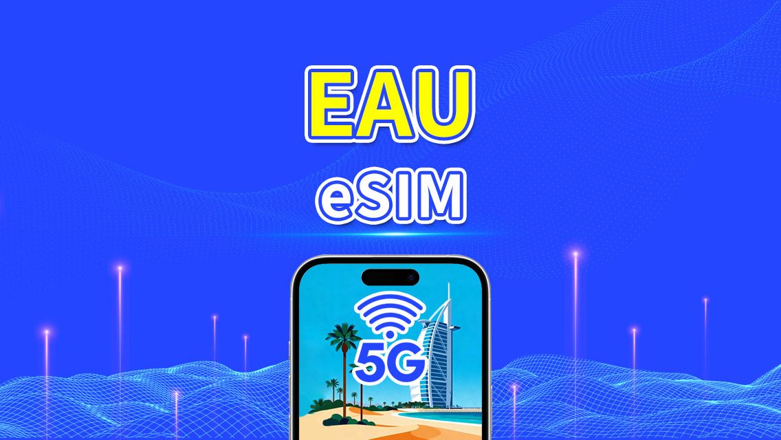 eSIM EAU | 4G/5G | Pacchetto giornaliero/dati | 1–30 giorni | Fatturazione ogni 24 ore | Valido a Dubai, Abu Dhabi, Sharjah e altro | QR Code