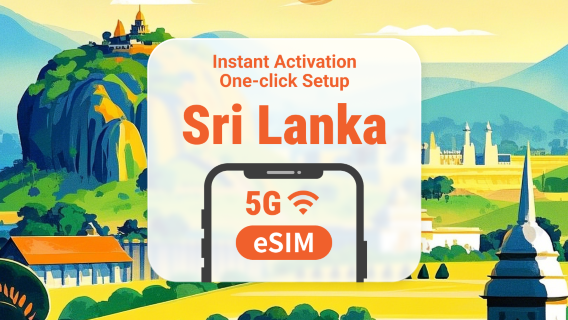 eSIM 5G Sri Lanka | Mendukung ChatGPT & TikTok | 1–30 Hari | Kode QR Instan