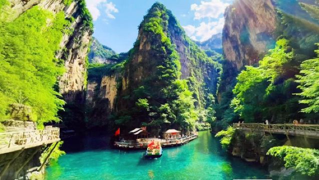 八泉峽純玩 一日遊【一價全含門票+遊船+索道+電梯+電瓶車】