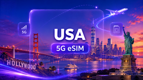 US 5G eSIM | Total Package | 20GB | 30 Days | Daily Billing | QR Code